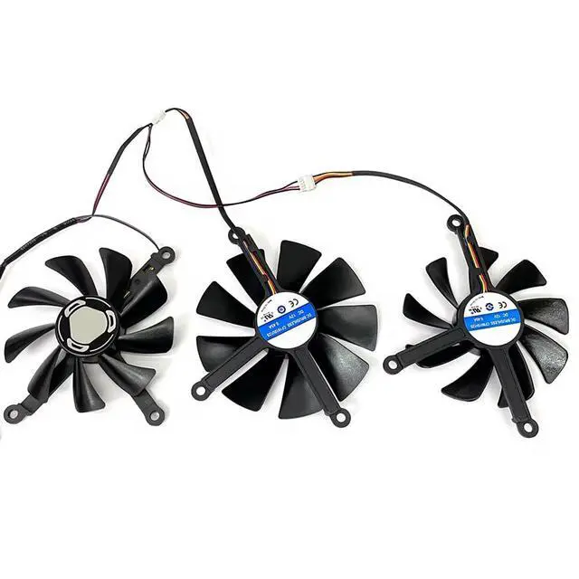 Alt view image 6 of 7 - Graphics Card Cooling Fans Suitable for XFX Radeon RX 5700 5700XT 5600XT Thicc Series Desktop 85mm CF9015U12S CF1015U12S 12V 0.45A 4Pin Video Card Cooler Fans GPU Fan