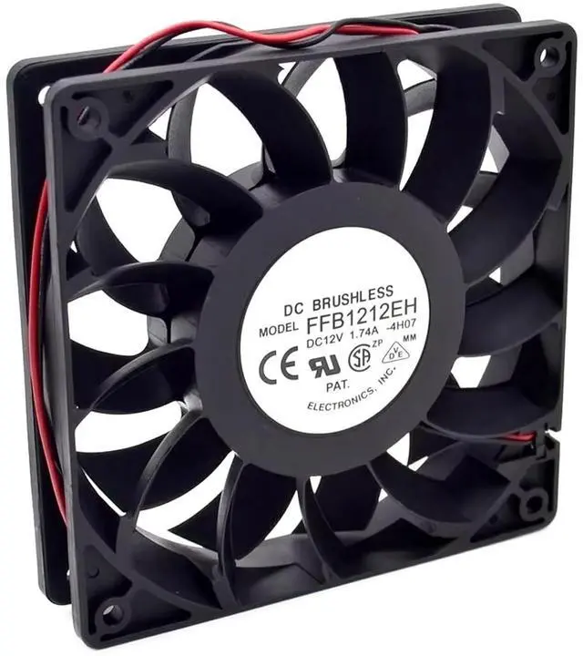 Main image of 12025 FFB1212EH 12V 1.74A 120MM Dual Ball Bearing 4000RPM 12cm for Delta Violence Cooling Fan 120 * 120 * 25MM 2Pin
