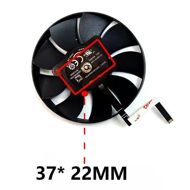 Alt view image 4 of 7 - Graphics Card Cooling Fans Suitable for NVIDIA GeForce RTX 3070 Founders Edition FE Series Desktop DAPC0815B2UP004 DAPC0815B2UP005 85mm 12V 0.6A 6Pin Video Card Cooler Fans GPU Fan (Fan-A)