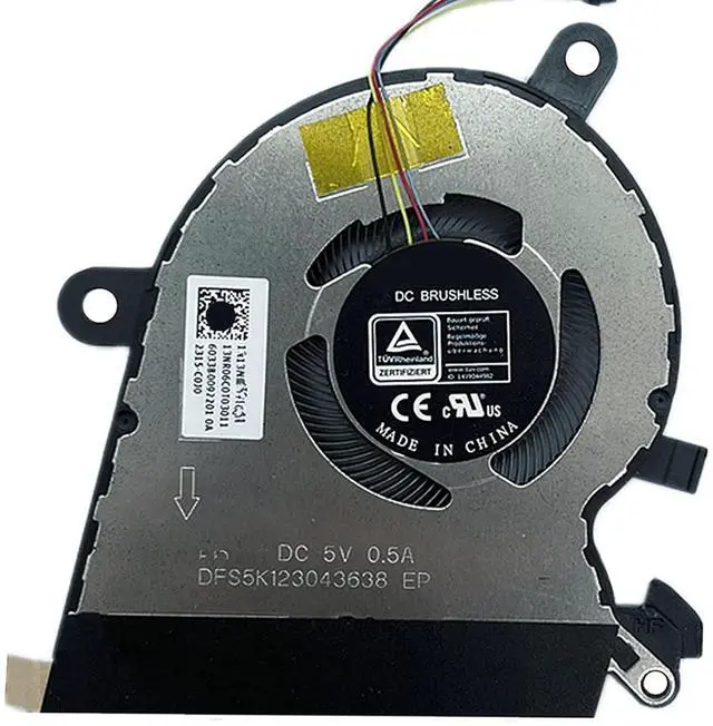 Main image of CPU + GPU Cooling Fans Suitable for ASUS ROG Flow 2021Y X13 GV301Q GV301QC GV301QE GV301QH Series Laptop Cooler Fan 5V 0.5A 4 PIN DFS5K123043638 FMQM + DFS5K223052838 FMQN (CPU)