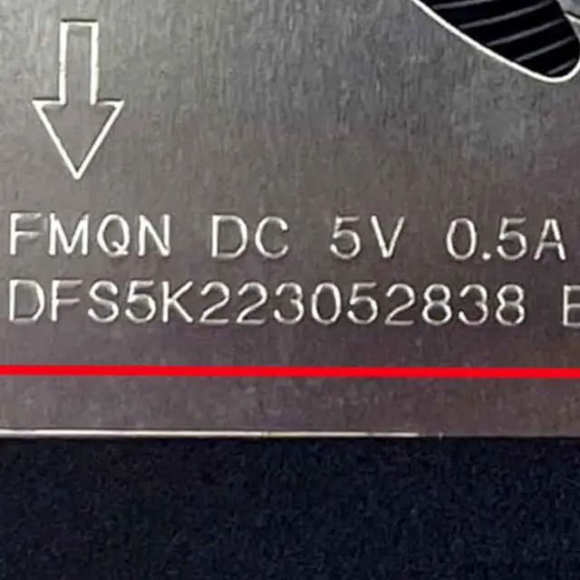 Alt view image 4 of 7 - CPU + GPU Cooling Fans Suitable for ASUS ROG Flow 2021Y X13 GV301Q GV301QC GV301QE GV301QH Series Laptop Cooler Fan 5V 0.5A 4 PIN DFS5K123043638 FMQM + DFS5K223052838 FMQN (GPU)