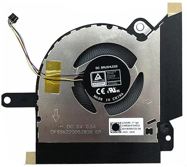 Main image of CPU + GPU Cooling Fans Suitable for ASUS ROG Flow 2021Y X13 GV301Q GV301QC GV301QE GV301QH Series Laptop Cooler Fan 5V 0.5A 4 PIN DFS5K123043638 FMQM + DFS5K223052838 FMQN (GPU)