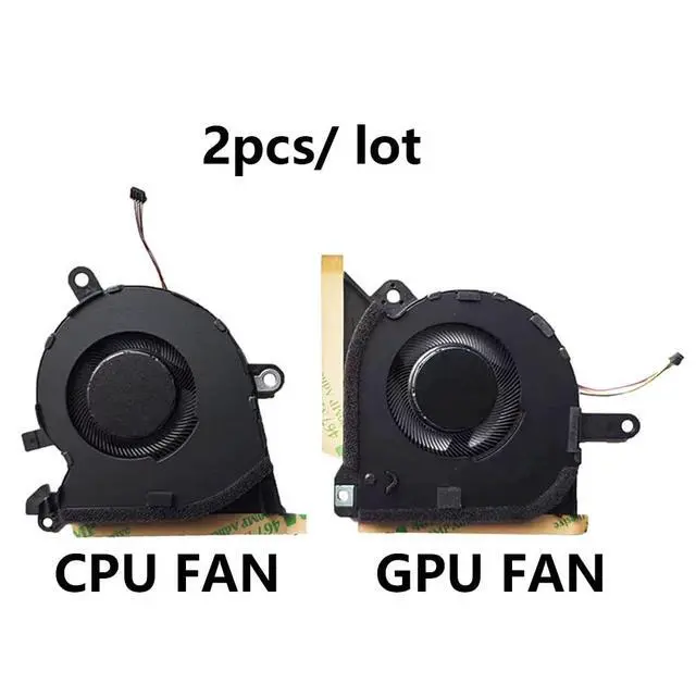 Alt view image 2 of 7 - CPU + GPU Cooling Fans Suitable for ASUS ROG Flow 2021Y X13 GV301Q GV301QC GV301QE GV301QH Series Laptop Cooler Fan 5V 0.5A 4 PIN DFS5K123043638 FMQM + DFS5K223052838 FMQN (2PCS)