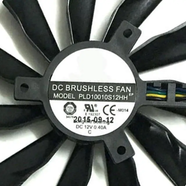 Alt view image 7 of 7 - Graphics Card Cooling Fans Suitable for MSI R9 290X 290 285 280X 280 570X 270 260X GTX 660 750 750TI 760 770 780 780TI Twin Frozr Series Desktop PLD10010S12HH 95mm 12V 0.4A 4Pin Video Card Cooler Fans