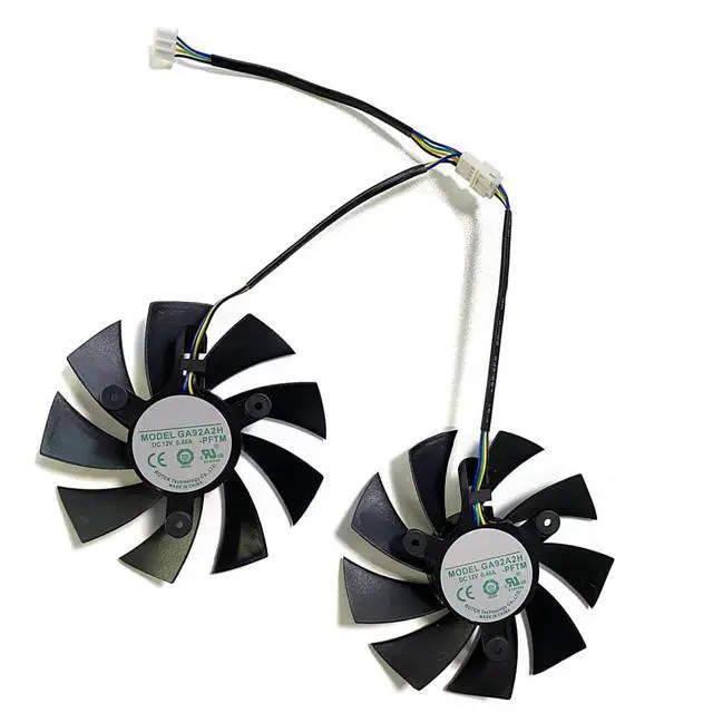 Alt view image 6 of 7 - Graphics Card Cooling Fans Suitable for ZOTAC RTX 2060S 2070S Mini for RTX 2060 GTX 1660S 1600TI AMP Series Desktop GA92A2H 87mm 12V 0.35A 4Pin Video Card Cooler Fans GPU Fan (2PCS)
