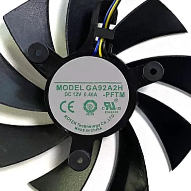 Alt view image 5 of 7 - Graphics Card Cooling Fans Suitable for ZOTAC RTX 2060S 2070S Mini for RTX 2060 GTX 1660S 1600TI AMP Series Desktop GA92A2H 87mm 12V 0.35A 4Pin Video Card Cooler Fans GPU Fan (2PCS)