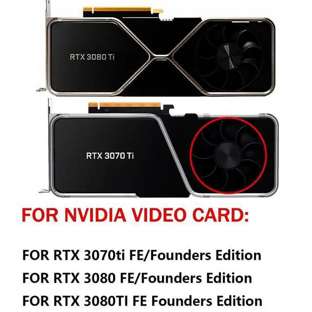 Alt view image 3 of 7 - Graphics Card Cooling Fans Suitable for NVIDIA RTX 3070TI 3080 3080Ti FE Founders Edition Desktop 12V 0.6A 6Pin DAPC0815B2UP008 DAPC0815B2UP003 AFB0912HD-02 85mm (Fan 1)