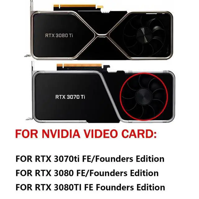 Alt view image 3 of 7 - 2PCS Graphics Card Cooling Fans Suitable for NVIDIA RTX 3070TI 3080 3080Ti FE Founders Edition Desktop 12V 0.6A 6Pin DAPC0815B2UP008 DAPC0815B2UP003 AFB0912HD-02 85mm (Fan 3)
