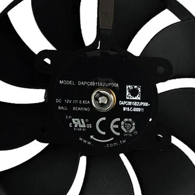 Alt view image 6 of 7 - 2PCS Graphics Card Cooling Fans Suitable for NVIDIA RTX 3070TI 3080 3080Ti FE Founders Edition Desktop 12V 0.6A 6Pin DAPC0815B2UP008 DAPC0815B2UP003 AFB0912HD-02 85mm (Fan 3)