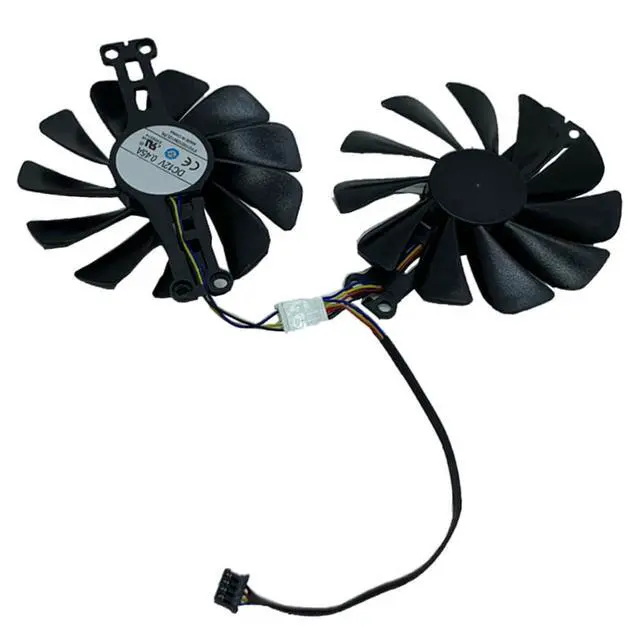Alt view image 7 of 7 - Graphics Card Cooling Fans Suitable for for XFX RX 6500XT 6600 6600XT Speedster SWFT 210 Core Series Desktop FDC10U12S9-C FY010010M12LPA 95mm 12V 0.45A 4Pin Video Card Cooler Fans GPU Fan (2PCS)