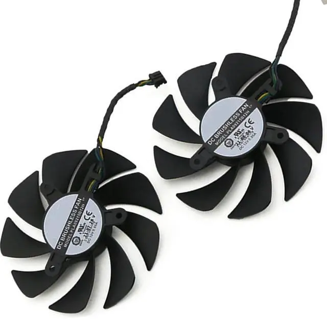 Main image of Graphics Card Cooling Fans Suitable for Dell for Lenovo RTX 3060Ti 3070 3080 3090 Series Desktop PLA09215B12H 85mm 12V 0.55A 4Pin + 2PIN Video Card Cooler Fans GPU Fan (2PCS)