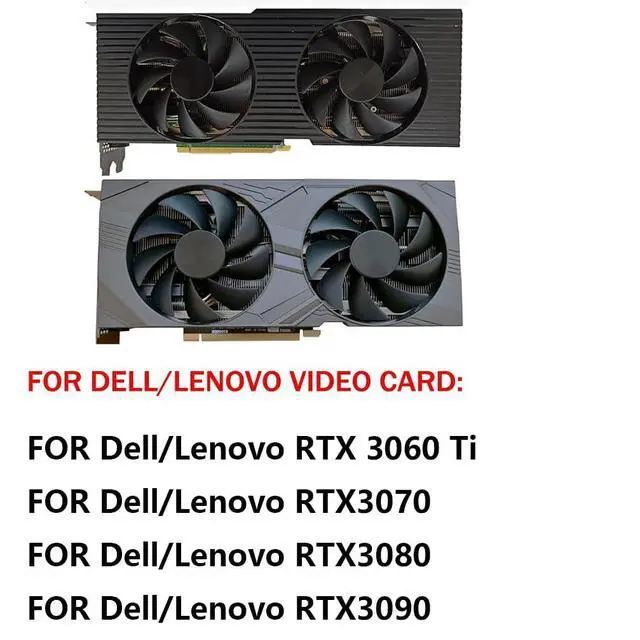 Alt view image 3 of 7 - Graphics Card Cooling Fans Suitable for Dell for Lenovo RTX 3060Ti 3070 3080 3090 Series Desktop PLA09215B12H 85mm 12V 0.55A 4Pin + 2PIN Video Card Cooler Fans GPU Fan (2PCS)