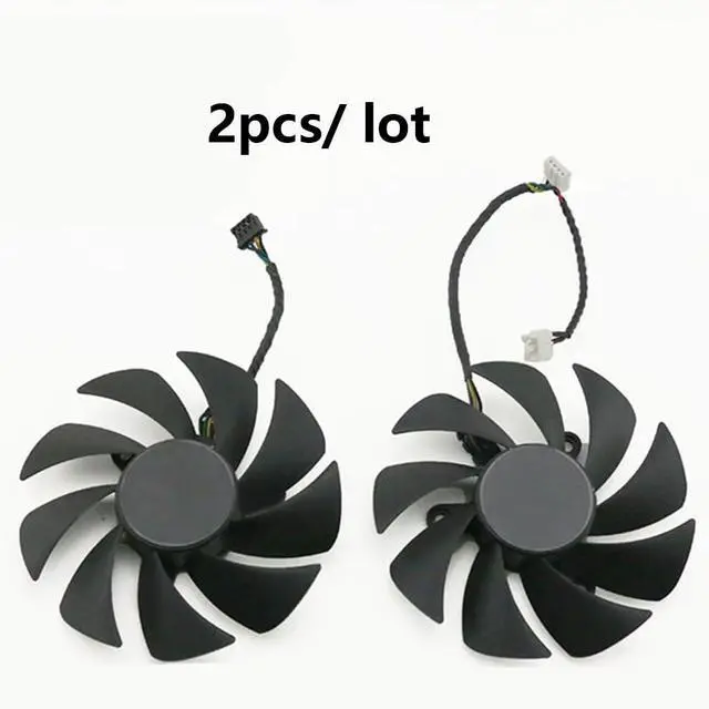 Alt view image 7 of 7 - Graphics Card Cooling Fans Suitable for Dell for Lenovo RTX 3060Ti 3070 3080 3090 Series Desktop PLA09215B12H 85mm 12V 0.55A 4Pin + 2PIN Video Card Cooler Fans GPU Fan (2PCS)