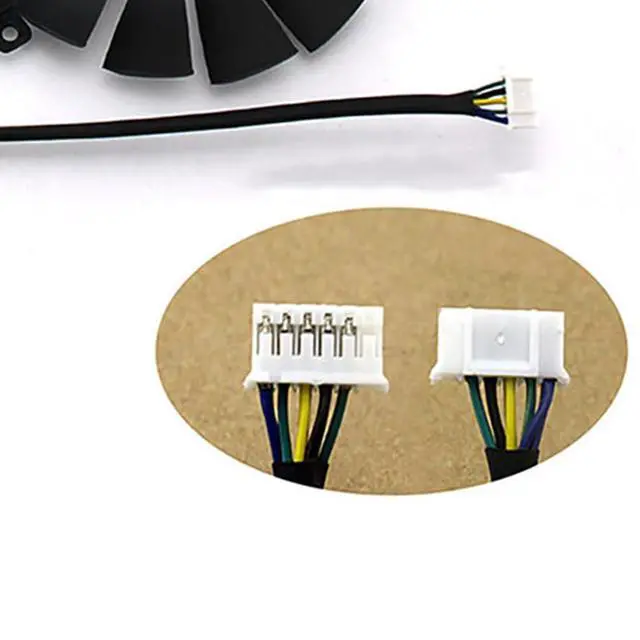 Alt view image 6 of 7 - Graphics Card Cooling Fans Suitable for ASUS ROG Strix GTX 1050 1050TI ROG Poseidon GTX1080Ti Dual RX580 ROG Strix RX 470 570 Gaming Series T129215SM 95mm 12V 0.25A 6Pin 5Wires (2PCS)
