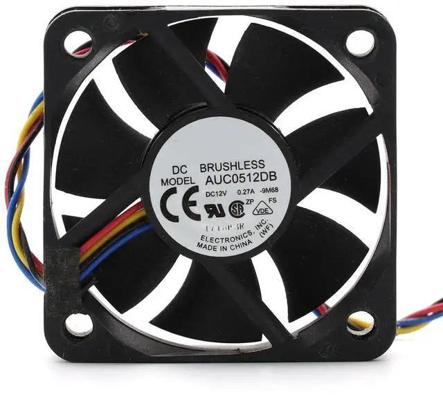 Main image of 5015 50mm x 50mm x 15mm 12V DC Brushless Fan AUC0512DB 12V 0.27A 4 PIN Cooling Fan