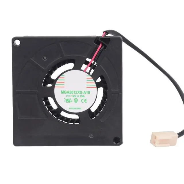 Alt view image 2 of 6 - 55mm 5510 DC12V Fan 0.19A MGA5012XS-A10 5.5CM Ultra-Thin Turbine Side Blowing Blower Cooling Fan 55x55x10mm (2pin)