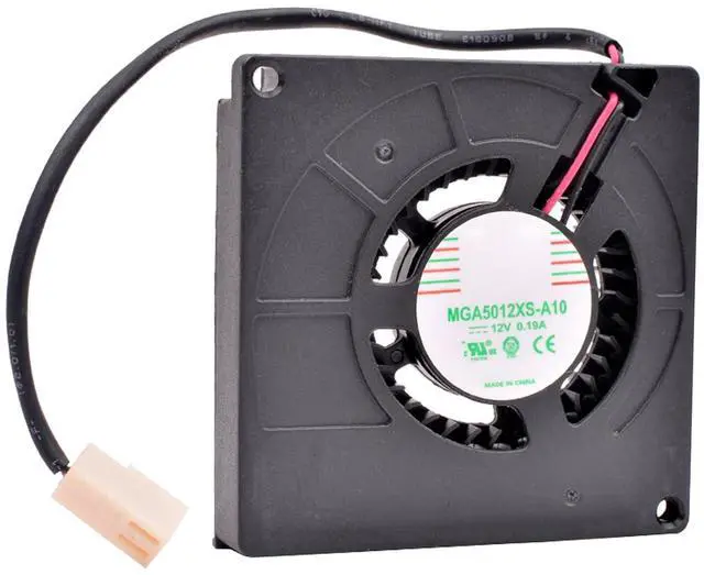 Main image of 55mm 5510 DC12V Fan 0.19A MGA5012XS-A10 5.5CM Ultra-Thin Turbine Side Blowing Blower Cooling Fan 55x55x10mm (2pin)