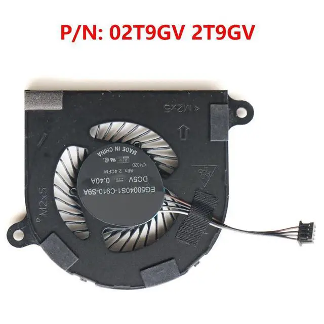 Alt view image 6 of 7 - CPU Cooling Fans Suitable for DELL Latitude E7480 7480 E7490 7490 E7491 7491 P73G Series Laptop Cooler Fan 5V 0.4A 4 PIN EG50040S1-C910-S9A P/N: 02T9GV 2T9GV