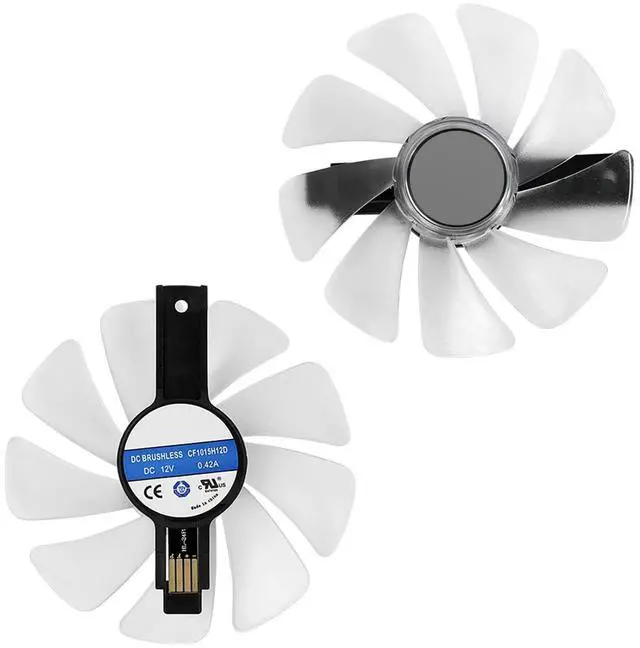 Main image of Graphics Card LED Strip Cooling Fans Suitable for Sapphire RX 590 580 570 480 470 Nitro/Nitro+ / Pulse Series Desktop CF1015H12D 95mm 12V 0.42A 4Pin Video Card Cooler Fans GPU Fan (2PCS)
