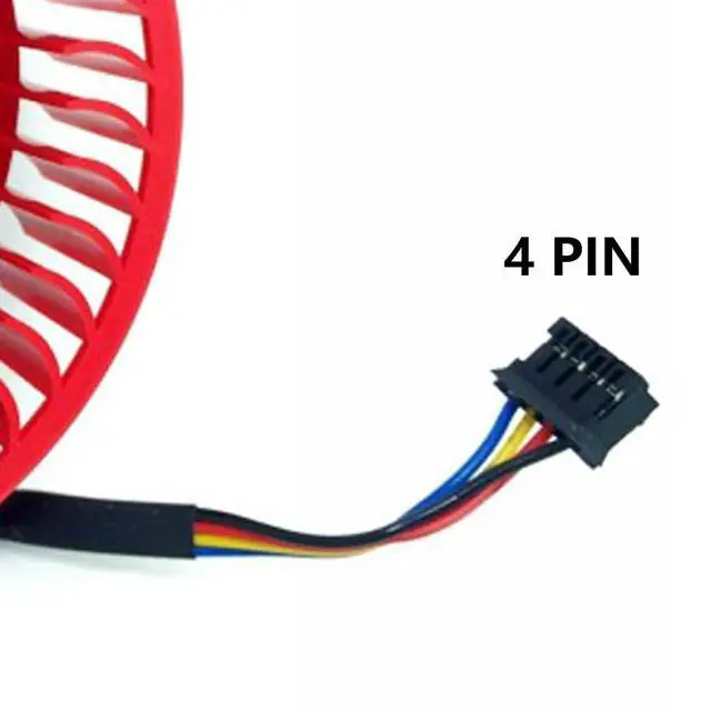 Alt view image 2 of 7 - Graphics Card Cooling Fans Suitable for AMD ATI HD 7950 7970 7990 6970 6950 6870 6850 5970 5870 5850 5650 4890 4870 Series Desktop BSA072R2U FD9238H12S 75mm 12V 1.20A 4Pin Video Card Cooler Fans