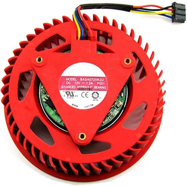 Main image of Graphics Card Cooling Fans Suitable for AMD ATI HD 7950 7970 7990 6970 6950 6870 6850 5970 5870 5850 5650 4890 4870 Series Desktop BSA072R2U FD9238H12S 75mm 12V 1.20A 4Pin Video Card Cooler Fans