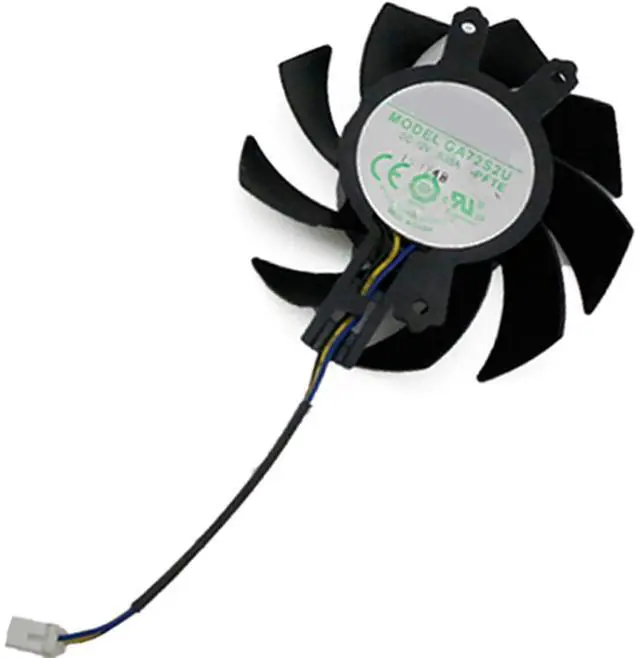 Main image of Graphics Card Cooling Fans Suitable for ZOTAC GTX 1660 1660S 1660ti Twin Fan Series Desktop GA72S2U GA82S2H 65mm 75mm 12V 0.35A 0.36A 4Pin Video Card Cooler Fans GPU Fan (Fan-A)