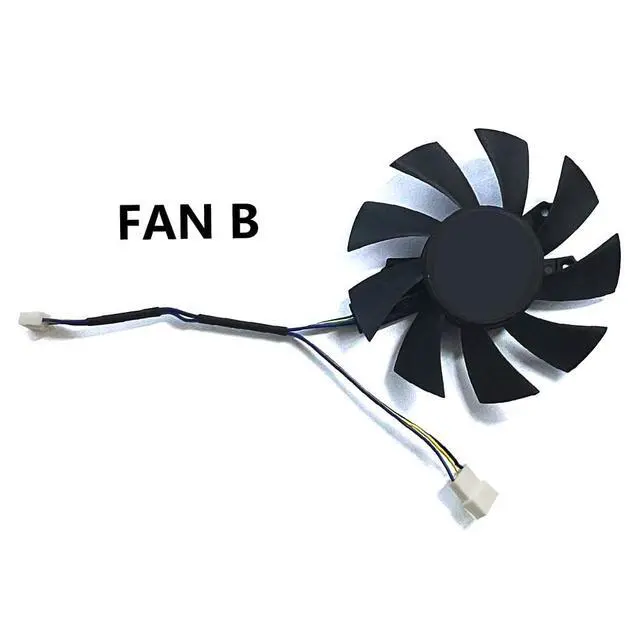 Alt view image 7 of 7 - Graphics Card Cooling Fans Suitable for ZOTAC GTX 1660 1660S 1660ti Twin Fan Series Desktop GA72S2U GA82S2H 65mm 75mm 12V 0.35A 0.36A 4Pin Video Card Cooler Fans GPU Fan (Fan-B)