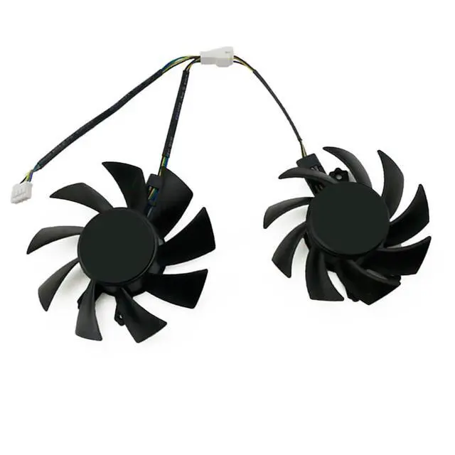 Alt view image 5 of 6 - Graphics Card Cooling Fans Suitable for ZOTAC GTX 1660 1660S 1660ti Twin Fan Series Desktop GA72S2U GA82S2H 65mm 75mm 12V 0.35A 0.36A 4Pin Video Card Cooler Fans GPU Fan (2PCS)