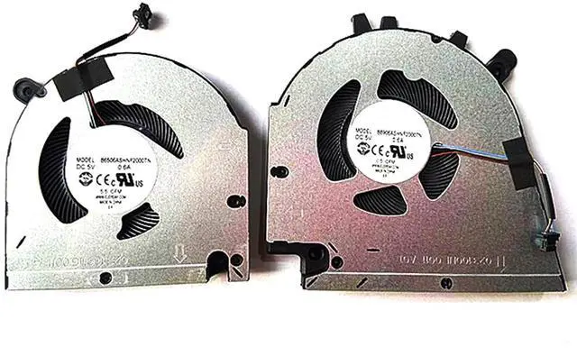 Main image of CPU + GPU Cooling Fans Suitable for Dell Inspiron Vostro 15 7510 16 7610 P106F P107F Series Laptop Cooler Fan 5V 0.6A 4 PIN B6506ASHNF2000TN + B8906ASHNF2000TN (2PCS)
