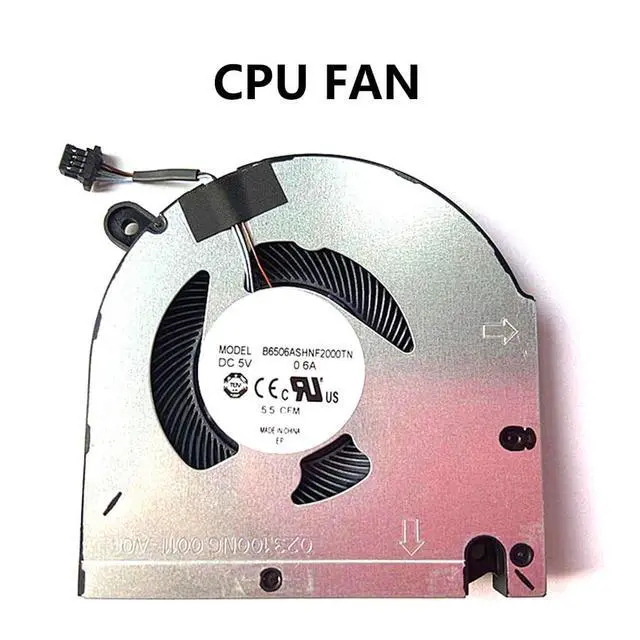 Alt view image 6 of 7 - CPU + GPU Cooling Fans Suitable for Dell Inspiron Vostro 15 7510 16 7610 P106F P107F Series Laptop Cooler Fan 5V 0.6A 4 PIN B6506ASHNF2000TN + B8906ASHNF2000TN (2PCS)