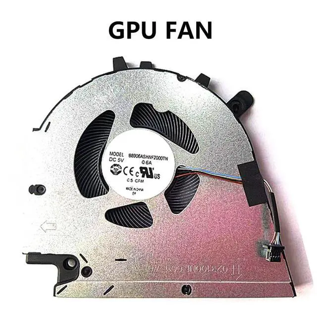 Alt view image 7 of 7 - CPU + GPU Cooling Fans Suitable for Dell Inspiron Vostro 15 7510 16 7610 P106F P107F Series Laptop Cooler Fan 5V 0.6A 4 PIN B6506ASHNF2000TN + B8906ASHNF2000TN (2PCS)