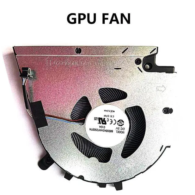 Alt view image 6 of 7 - GPU Cooling Fans Suitable for Dell Inspiron Vostro 15 7510 16 7610 P106F P107F Series Laptop Cooler Fan 5V 0.6A 4 PIN B8906ASHNF2000TN (GPU)