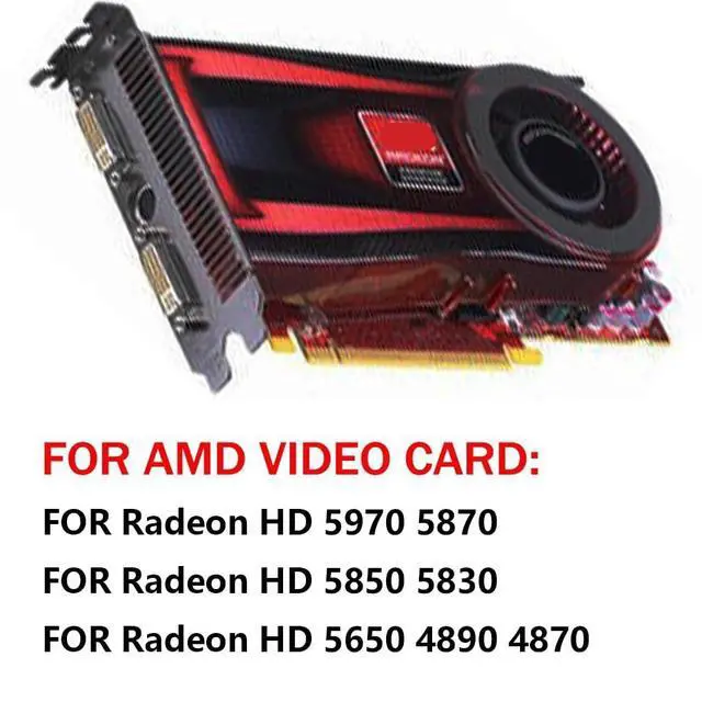 Alt view image 3 of 7 - Graphics Card Cooling Fans Suitable for AMD ATI Radeon HD 5970 5870 5850 5830 5650 4890 4870 Series Desktop BFB1012SHA01 75mm 12V 2.4A 4Pin Video Card Cooler Fans
