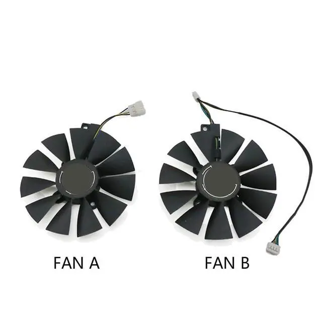 Alt view image 5 of 6 - Graphics Card Cooling Fan Replacement for ASUS RX 480 GTX 1070 GTX 1060 Dual Series T129215SU 12V 0.5A 4PIN Video Card Cooler Fans GPU Fan (2PCS)