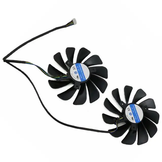 Alt view image 7 of 7 - Graphics Card Cooling Fans Suitable for XFX RX 5500XT 5600XT 5700 5700XT Thicc II Pro Series Desktop CF1010U12S 95mm 12V 0.45A 4Pin Video Card Cooler Fans GPU Fan