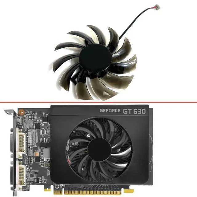 Alt view image 2 of 7 - Graphics Card Cooling Fans Suitable for EVGA GT 620 630 440 Series Desktop PLD08010S12H 75mm 12V 0.25A 2Pin Video Card Cooler Fans GPU Fan