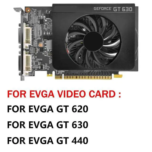 Alt view image 3 of 7 - Graphics Card Cooling Fans Suitable for EVGA GT 620 630 440 Series Desktop PLD08010S12H 75mm 12V 0.25A 2Pin Video Card Cooler Fans GPU Fan