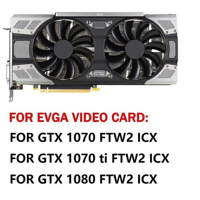 Alt view image 3 of 7 - 1PCS Graphics Card Cooling Fans Suitable for EVGA GTX 1070 1070ti 1080 FTW2 ICX Series Desktop PLD10015B12H 95mm 12V 0.55A 4Pin Video Card Cooler Fans GPU Fan