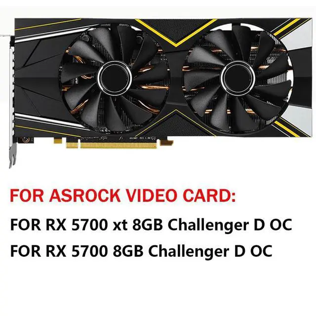 Alt view image 2 of 6 - Graphics Card Cooling Fans Suitable for ASROCK RX 5700xt 5700 Challenger D OC Series Desktop CF1010U12S 95mm 12V 0.45A 4Pin Video Card Cooler Fans GPU Fan