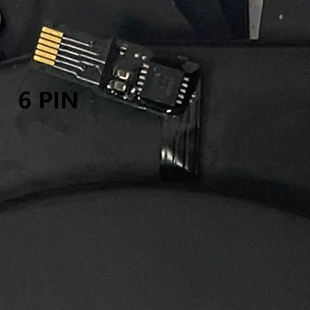 Alt view image 6 of 7 - Cooling Fans Suitable for Apple MacBook Pro Retina 16" A2141 Set EMC 3347 Late 2019Y Series Laptop Cooler Fan 5.1V 2W 6 PIN CC120K17C 610-00354-01 (Fan A)