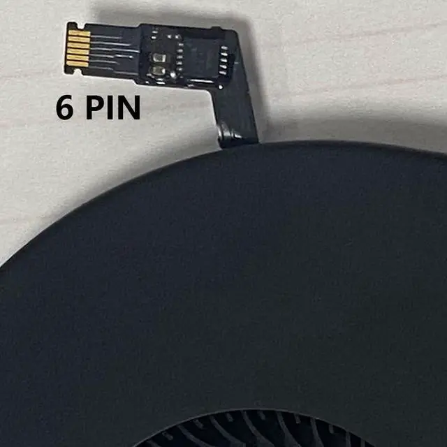 Alt view image 5 of 7 - CPU + GPU Cooling Fans Suitable for Apple MacBook Pro Retina 16" A2141 Set EMC 3347 Late 2019Y Series Laptop Cooler Fan 5.1V 2W 6 PIN CC120K17C + CC120K18C 610-00354-01 + 610-00353-03 (Fan C)