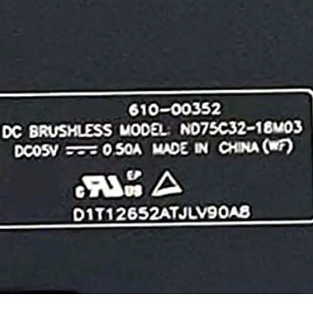 Alt view image 6 of 7 - CPU + GPU Cooling Fans Suitable for Apple MacBook Pro Retina 16" A2141 Set EMC 3347 Late 2019Y Series Laptop Cooler Fan 5.1V 2W 6 PIN CC120K17C + CC120K18C 610-00354-01 + 610-00353-03 (Fan C)