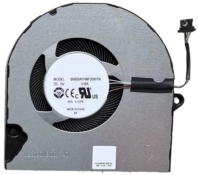 Main image of CPU Cooling Fans Suitable for Dell Inspiron Vostro 15 5510 5515 5518 for Inspiron Vostro 14 5410 5415 5418 7400 7415 2-in-1 2021Y Series Laptop Cooler Fan 5V 0.6A 4 PIN B6805AFHNF2000TN P/N: 0KRK6P