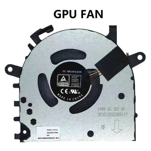 Alt view image 7 of 7 - CPU + GPU Cooling Fans Suitable for Lenovo IdeaPad 5 Pro 16 16ARH7 16IAH7 16IHU6 16ACH6 For Yoga Slim 7 Pro 16S 2021 2022Y Series Laptop Cooler FAN 12V 1A 4 PIN DFSCK220105182H + DFSCL12E16486H (2PCS)
