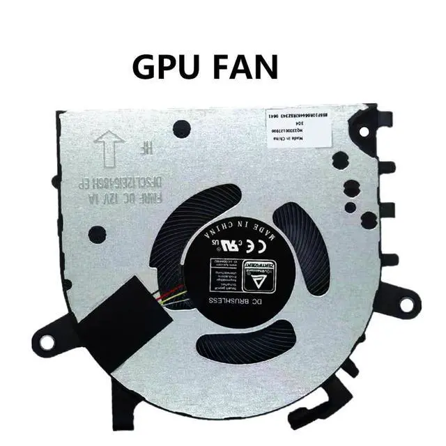 Alt view image 6 of 7 - GPU Cooling Fans Suitable for Lenovo IdeaPad 5 Pro 16 16ARH7 16IAH7 16IHU6 16ACH6 for Yoga Slim 7 Pro 16S 2021 2022Y Series Laptop Cooler Fan 12V 1A 4 PIN DFSCK220105182H + DFSCL12E16486H (GPU)