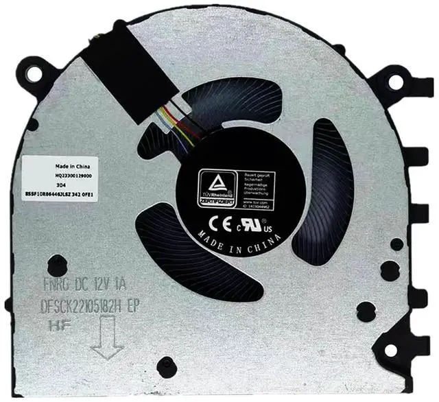 Main image of CPU Cooling Fans Suitable for Lenovo IdeaPad 5 Pro 16 16ARH7 16IAH7 16IHU6 16ACH6 for Yoga Slim 7 Pro 16S 2021 2022Y Series Laptop Cooler Fan 12V 1A 4 PIN DFSCK220105182H + DFSCL12E16486H (CPU)