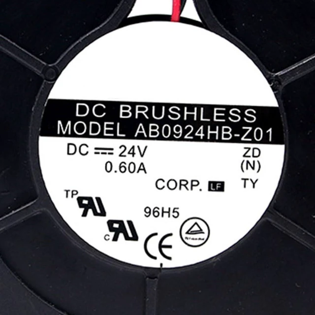 Alt view image 6 of 7 - 97MM DC24V 0.60A 14.4W 9733 AB0924HB-Z01 24V 0.60A Server Cooling Fan 9CM Turbofan Blower 97 * 97 * 33mm Computer Industrial Control Computer Motherboard Fan (2pin)