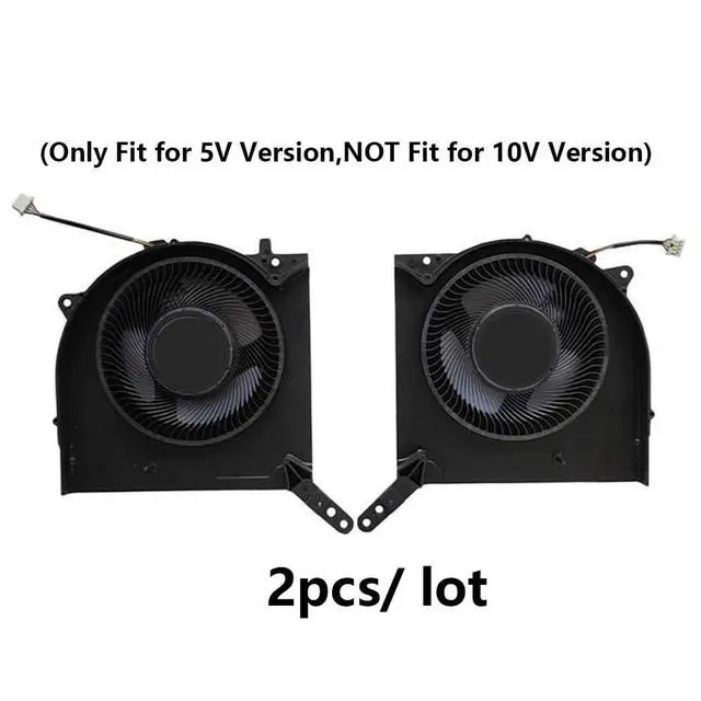 Alt view image 2 of 7 - CPU + GPU Cooling Fans Suitable for Lenovo Legion Y9000K R9000K 7 16ACH 7-16ACHG6 82N6 2021Y Series Laptop Cooler Fan 5V 0.5A 4 PIN DFS5L32G064860 FNKL + DFS5L32G164860 FNKM (2PCS)