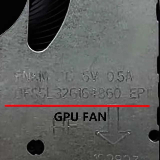 Alt view image 4 of 7 - CPU + GPU Cooling Fans Suitable for Lenovo Legion Y9000K R9000K 7 16ACH 7-16ACHG6 82N6 2021Y Series Laptop Cooler Fan 5V 0.5A 4 PIN DFS5L32G064860 FNKL + DFS5L32G164860 FNKM (2PCS)