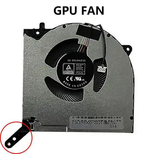 Alt view image 7 of 7 - CPU + GPU Cooling Fans Suitable for Lenovo Legion Y9000K R9000K 7 16ACH 7-16ACHG6 82N6 2021Y Series Laptop Cooler Fan 5V 0.5A 4 PIN DFS5L32G064860 FNKL + DFS5L32G164860 FNKM (2PCS)